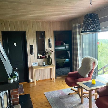 Cabin In The Mountain, Outstanding View & Solar Energy Vollen Exteriér fotografie